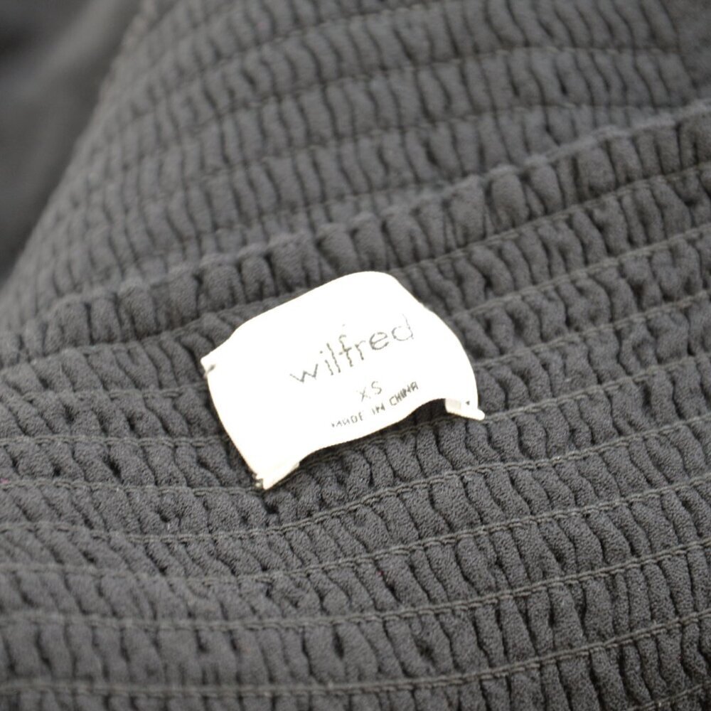 Aritzia Wilfred Novella Blouse Black Sz XS - Picture 4 of 6